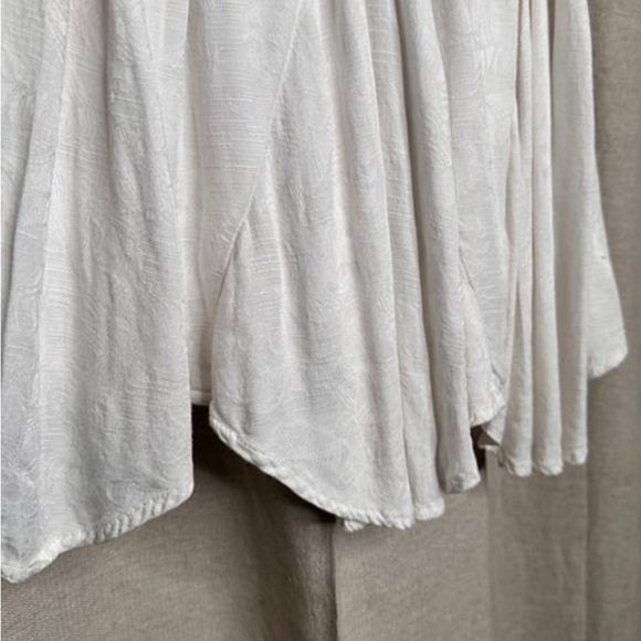 Free People White Boho Embroidered Lace Fiesta Mini Dress - Picture 7 of 7